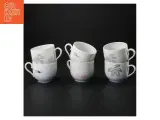 Porcelæn tekopper og underkopper fra B&G (str. Tallerken 13 cm i diameter, krus 7 cm i diameter) - 2