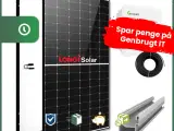 6 kW Solcelleanlæg - Komplet pakke med beslag, kabel og inverter