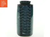 Blå Keramisk vase med mønster fra Søholm Stentøj (str. H. 22 cm. ø. 10 cm) - 2