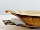 Sæt af rav- og røgfarvet m hanke, Fostoria Glass, samlet pris - 5