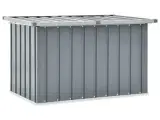 vidaXL opbevaringskasse til haven 109x67x65 cm grå
