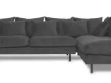 Felicity open-end sofa højrevendt - Mørkegrå Riviera 96