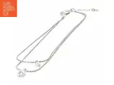 Dyrberg/Kern sølvfarvet halskæde med Swarovski-krystaller vedhæng (str. 46 cm) - 4