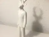 D�ådyr rensdyr bambi Hvid porcelænsfigur