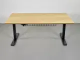 Hæve-/sænkebord med plade i ahorn, 160 cm. - 3