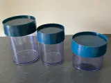 Retro plastik opbevaringsbøtter