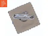 Sølvfarvet broche (str. 2,5x,2,5 cm) - 3
