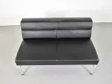 Kinnarps wilson 2-personers sofa i sort læder - 5
