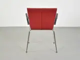 Duba b8 konferencestol i rød med grå armlæn - 3