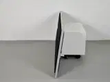 Bordskærm i sort og aluminium, 180 cm. - 2