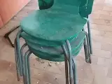 Grøne stabel stole