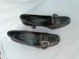 Ecco sort læder sko 38str