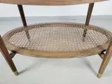 ⭐️- Vintage sofabord i glas og træ - 3