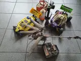 Nitro Rc biler og en el helikopter 