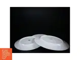 Porcelæns middagstallerkener (3 stk) fra Hotel Porcelain Bistro (str. O 22 cm og ø 20 cm) - 2