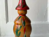 Håndmalet træfigur m ansigt - 4