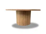 Rundt plankebord Med lammelben Ø160 cm - 4