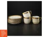Porcelænskop og underkop sæt - 4