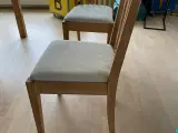 6 stole i eg / stofbetrukket sæde - 4