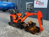 Kubota U10-3 Halvautomatisk s30 fæste og 3 skovle. - 2