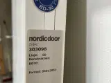 Nordicdoor massiv indvendig dobbelt dør bd30, melamin, 1784x2052mm, hvid - 4