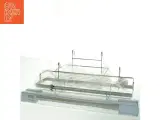 Køkkenhylder i glas og plast (str. 38x13 og 25x19 cm) - 3