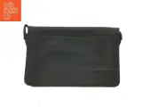 Sort læder clutch taske fra Belsac (str. 28x19 cm) - 2
