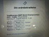 3 billetter til World Championships 2023 badminton