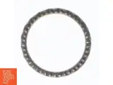 Tre sølvringe med hjerte og sten (str. 52 mm) - 5