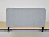 Lintex edge bordskærm i lysegrå, inkl. 2 sorte beslag - 3