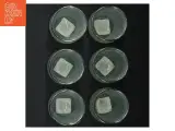 6 Grønlige glasstager fra Kj Collection (str. 7 cm. 6 styk) - 5
