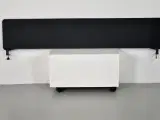 Lintex edge bordskærm i mørkegrå, inkl. 2 sorte beslag - 3