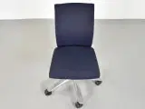 Häg h04 credo 4400 kontorstol med sort/blå polster og alugråt stel - 5