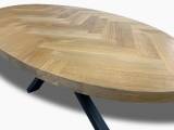 Ovalt Sildebensbord eg - Transparent 240 X 110 cm - 2