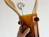 Isspand, ravfarvet glas m knopper - 4