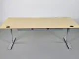 Scan office hæve-/sænkebord i birk med udtræksskuffe, 200 cm. - 3