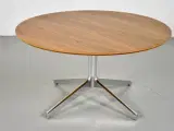 Loungebord med træplade og blankt stel - 4