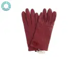 Røde læder-handsker  fra Indoor outdoor (str. Medium) - 2