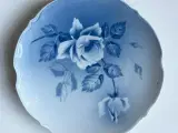 Antik Eichwald porcelænsplatte m rose - 2