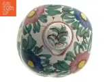 Flaskelignende keramik dekoreret med blomster (str. 8,5x8,5x16 cm) - 3