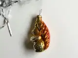 Vintage juleornament, orange egern - 4