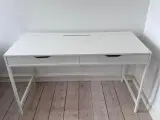 ALEX skrivebord, hvid, 132x58 cm