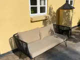 Sofa - Munda lounge sofa 175 cm sort