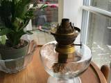 Holmegaard Victoria lampe: Underdel + brænder
