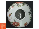 Japansk Porcelæns vase med blomstermotiv (str. 10x9 cm) - 2