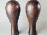 ⭐️· Mannequin Hoveder / Træhoveder i mørkt træ - 3