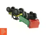 Plastik legetøjs traktor med anhænger (str. 26 cm) - 3