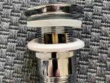 Push-open bundventil 1 1/4", krom