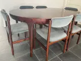 Palisander Spisebord med stole 