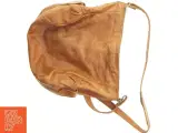Brun læderhåndtaske (str. 36x36 cm) - 5